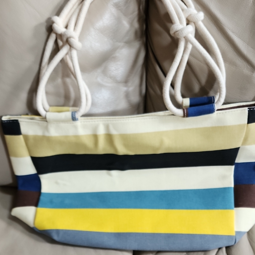 Farm House Is My StylrvStriped Canvas Tote Bag